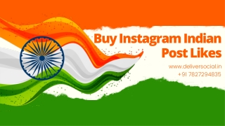 Buy Instagram Indian Post Likes