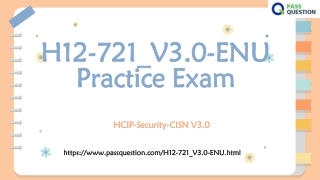 H12-721_V3.0-ENU HCIP-Security-CISN V3.0 Exam Questions