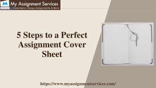 5 Steps to a Perfect Assignment Cover Sheet