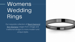 Black Diamond Ring Womens