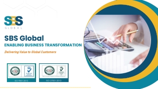 Outsourced Bookkeeping services in India- SBS-Global