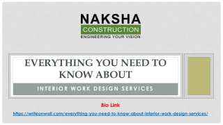 Everything You Need to Know About Interior Work Design Services