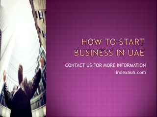 HOW TO START BUSINESS IN UAE