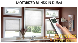 Motorized Blinds In Dubai