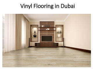 Vinyl Flooring in Dubai