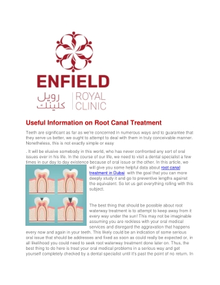 Root Canal Treatment -