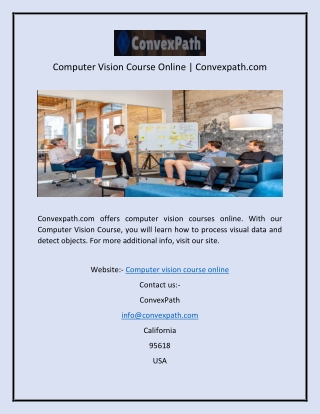 Computer Vision Course Online  Convexpath