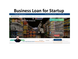 Business Loan for Startup