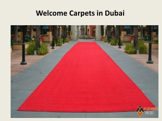 Welcome Carpets in Dubai