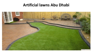 Artificial Lawns Abu Dhabi