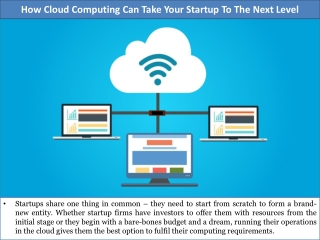 How Cloud Computing Can Take Your Startup To The Next Level