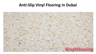 Anti-Slip Vinyl Flooring In Dubai