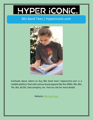 80s Band Tees | Hypericonic.com