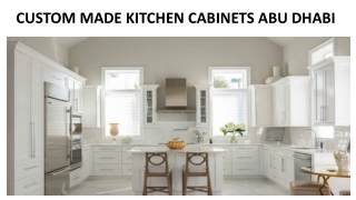 Custom Made Kitchen Cabinets Abu Dhabi