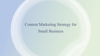 Content Marketing Strategy for Small Business_