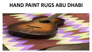 Hand Paint Rugs Abu Dhabi