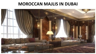 Moroccan Majlis In Dubai