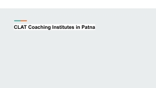 CLAT Coaching Institutes in Patna