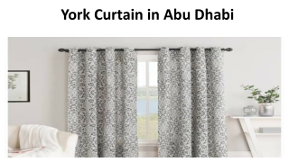 York Curtains In Abu Dhabi