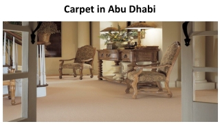 Carpet In Abu Dhabi