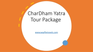 Char Dham Tour package