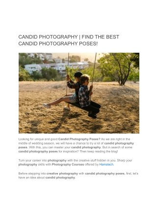 CANDID PHOTOGRAPHY _ FIND THE BEST CANDID PHOTOGRAPHY POSES