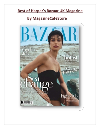 Best of Harper's Bazaar UK Magazine