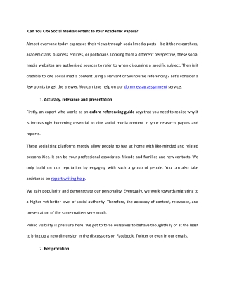 _Can You Cite Social Media Content to Your Academic Papers_
