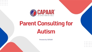 Parent Consulting for Autism | Best Autism Centre in Bangalore | CAPAAR