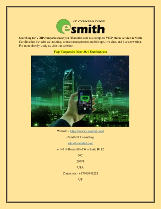 Voip Companies Near Me Esmithit.com