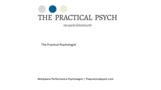 Workplace Performance Psychologist  Thepracticalpsych.com