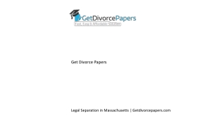 Legal Separation in Massachusetts  Getdivorcepapers.com