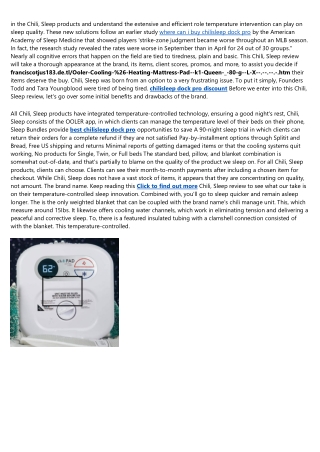 Chilisleep And Ebb Therapeutics Merge To Revolutionize Sleep