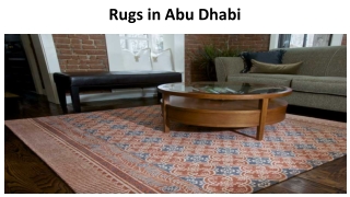 Rugs In Abu Dhabi