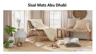 Sisal Mats Abu Dhabi