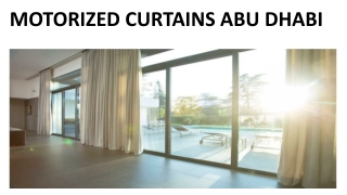 Motorized Curtains Abu Dhabi