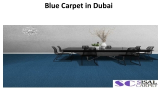 Blue Carpet In Dubai