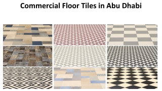 Commercial Floor Tiles In Abu Dhabi