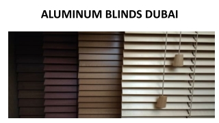 Aluminum Blinds Dubai