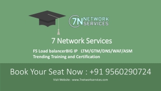 F5 LoadbalancerBIG IP LTMGTMDNSWAFASM Trending Training and Certification