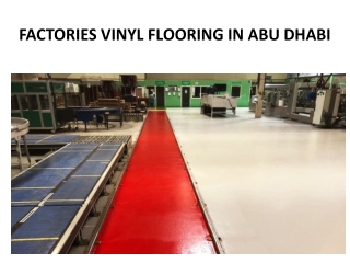 Factories Vinyl Flooring In Abu Dhabi
