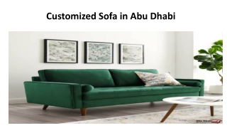 Customized Sofa In Abu Dhabi