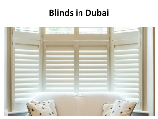 Blinds In Dubai