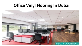 Office Vinyl Flooring In Dubai