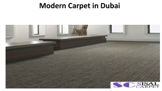 Modern Carpet In Dubai