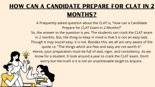 how to prepare for clat in 2 months
