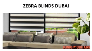 Zebra Blinds Dubai
