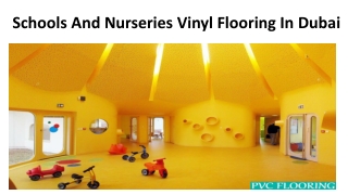 Schools And Nurseries Vinyl Flooring In Dubai