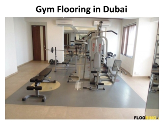 Gym Flooring In Dubai