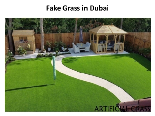 Fake Grass In Dubai